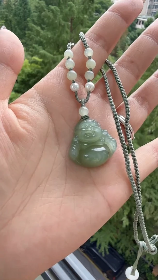 颈饰未镶嵌和田玉25mm佛公