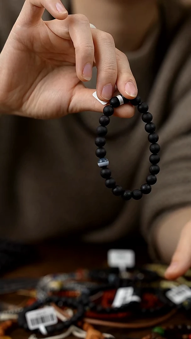 未镶嵌手链玛瑙/玉髓降真香缠丝玛瑙单圈/道康/