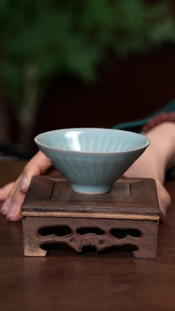 【闪购商品】宝丰清凉寺原产地汝瓷斗笠杯