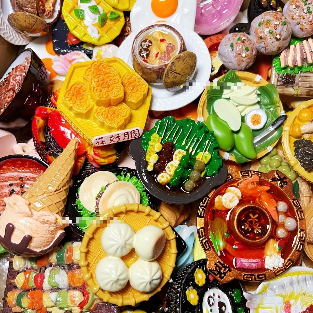 菜系树脂冰箱贴随机发