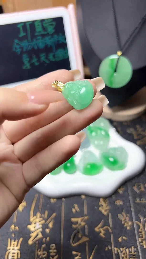 颈饰未镶嵌翡翠所见即所得，一图一物