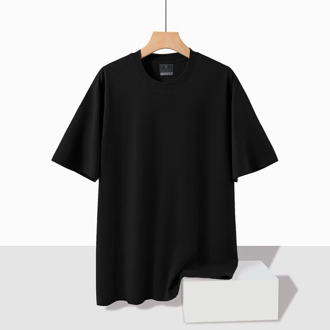 新款X罗马无痕圆领短袖T恤基础款透气百搭上衣-8355