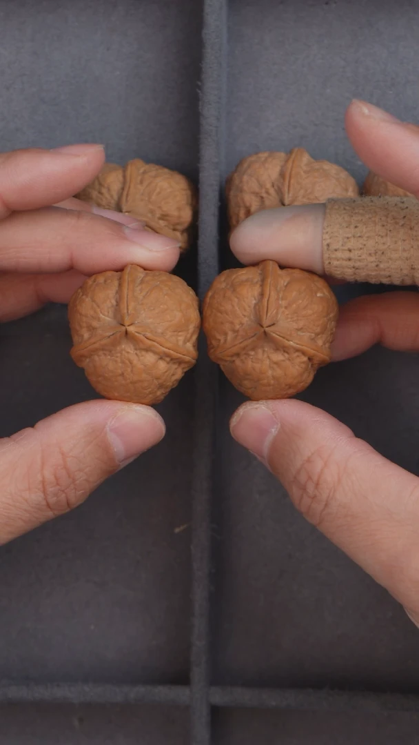 把件文玩核桃把件文玩核桃野生三棱