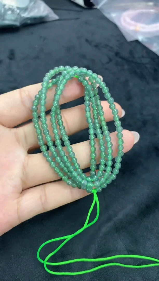 项链未镶嵌翡翠天然翡翠珠链
