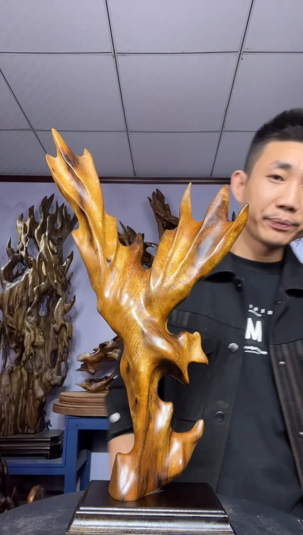 金丝楠木雕款全*范金丝楠木工艺品摆件