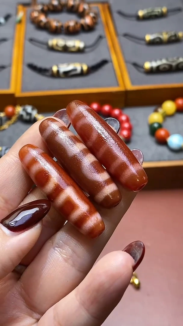 【闪购商品】玛瑙/玉髓颈饰未镶嵌A28511-红肉双天D多样性发一个