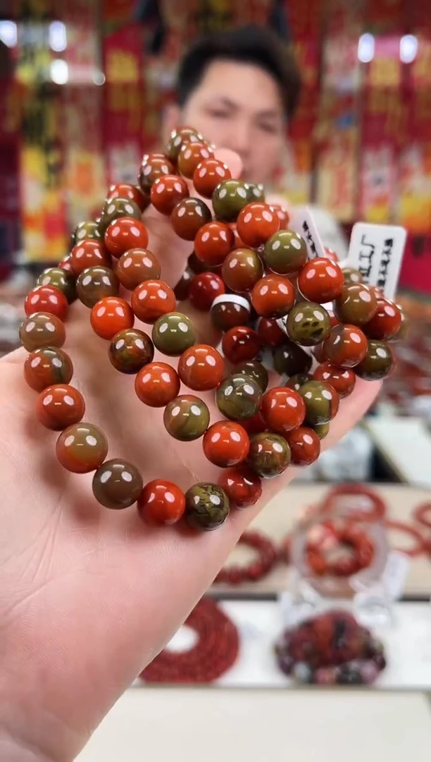 未镶嵌包浆大山包手串10+南红玛瑙（多样式发其一）
