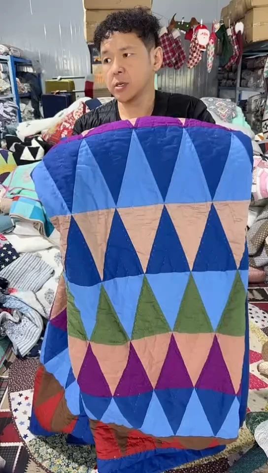 棉2号手工床盖三件套230*240枕套51*66