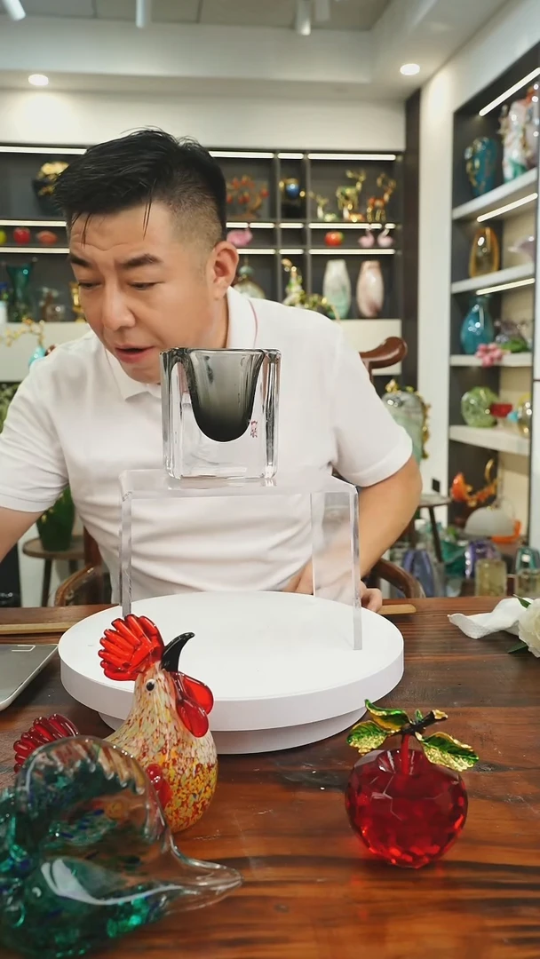 琉璃手工艺品外贸尾货花瓶023