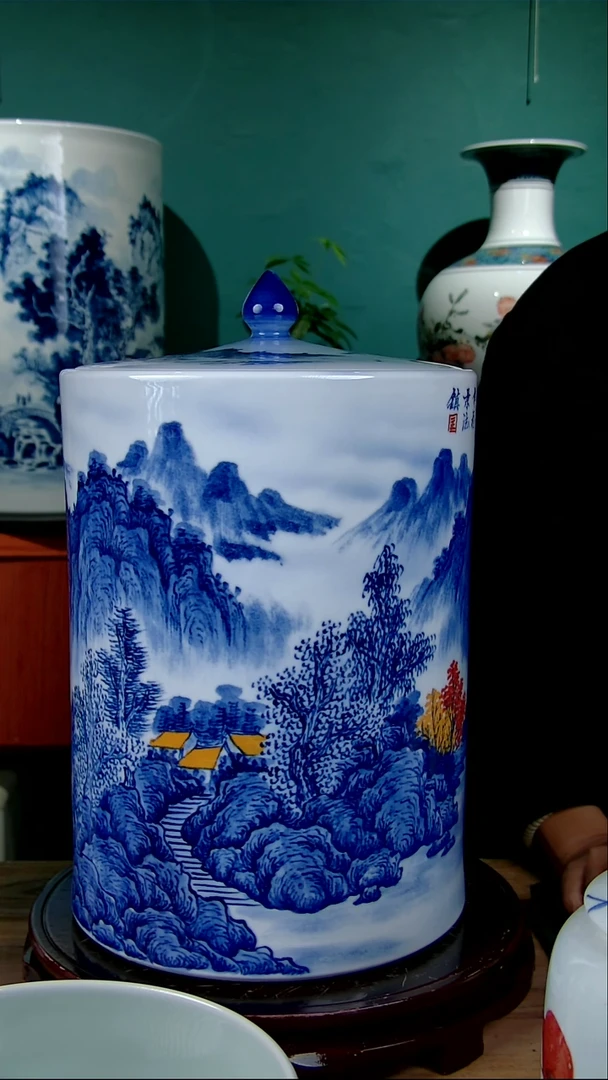 摆件陶潇**人景德镇手绘陶瓷88