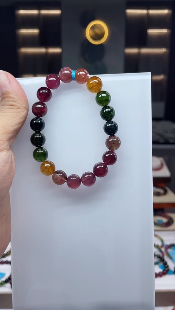 单圈手串未镶嵌碧玺（多样性发一条）Q