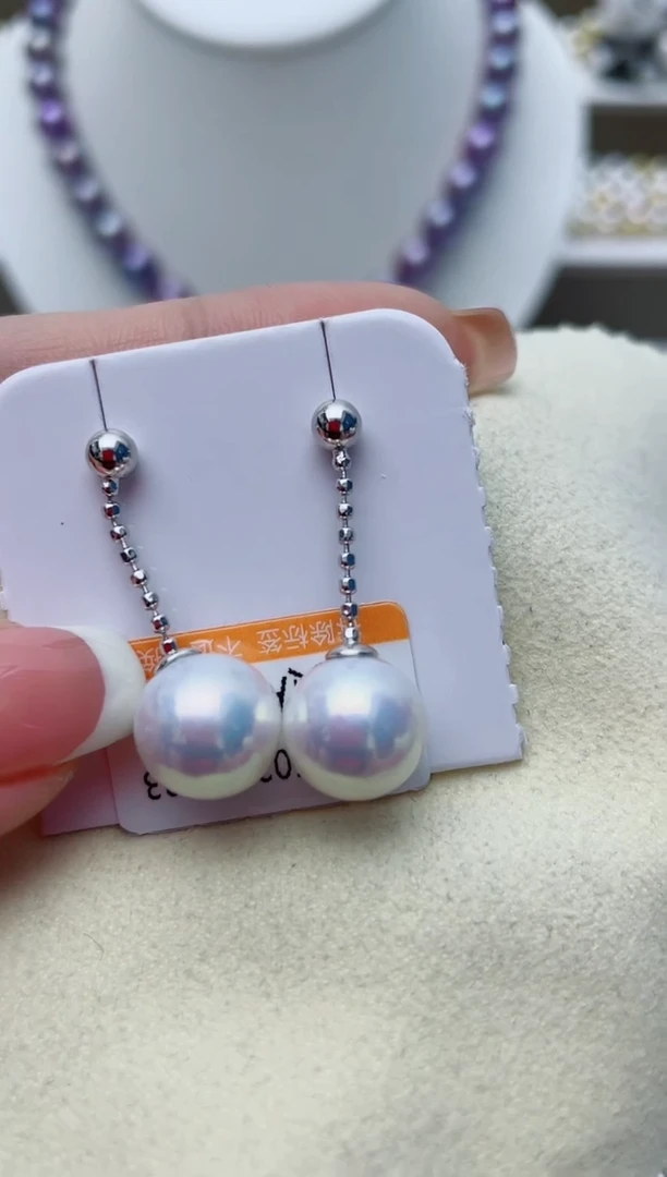 【闪购商品】淡水珍珠耳饰银S925镶嵌W99