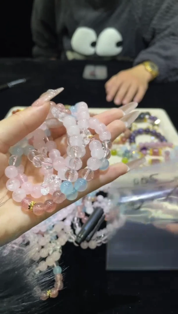 【闪购商品】烟晶手链银S925镶嵌浮力005