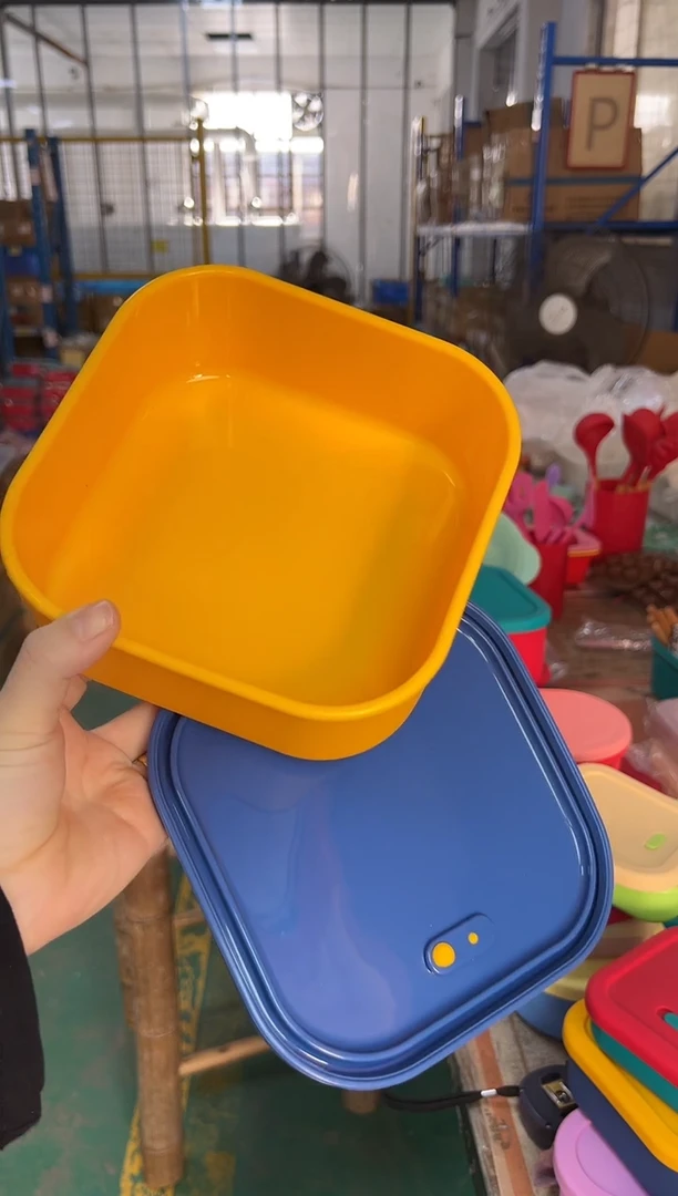 硅胶-黄底蓝盖-1.3L正方排气盒