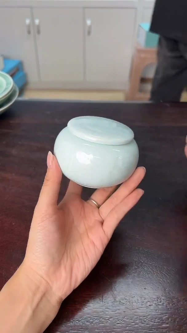 龙泉云间青瓷小米茶器