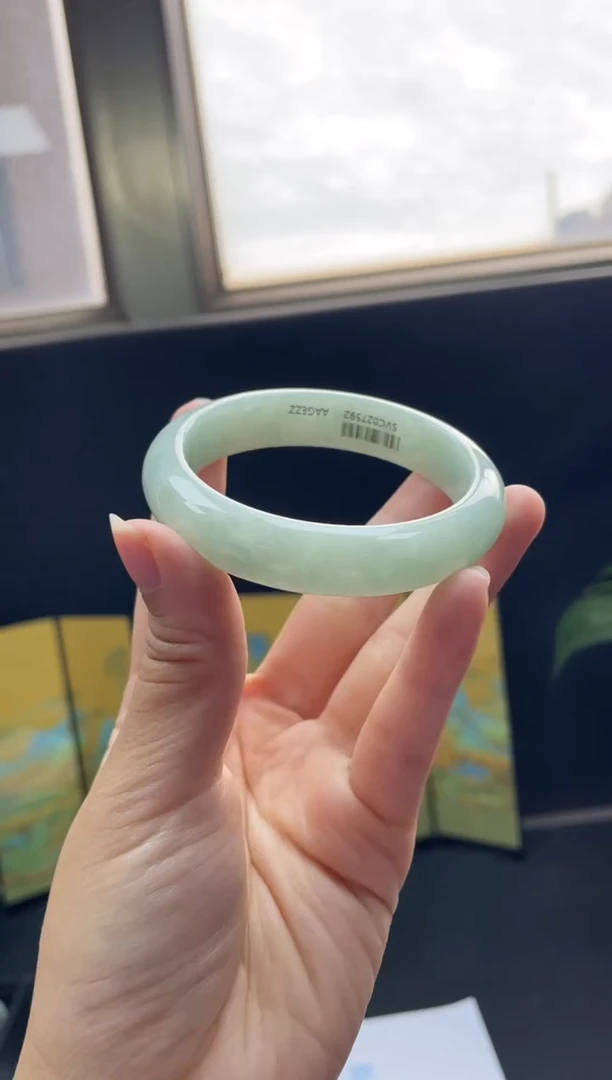 未镶嵌手镯翡翠06#天然缅甸A货翡翠手镯56-57圈口