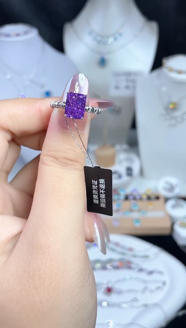 合成立方氧化锆925银编号F0140  戒指