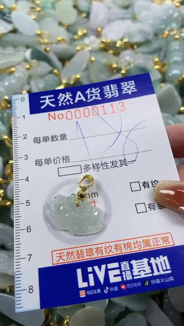 颈饰未镶嵌翡翠天然A货翡翠