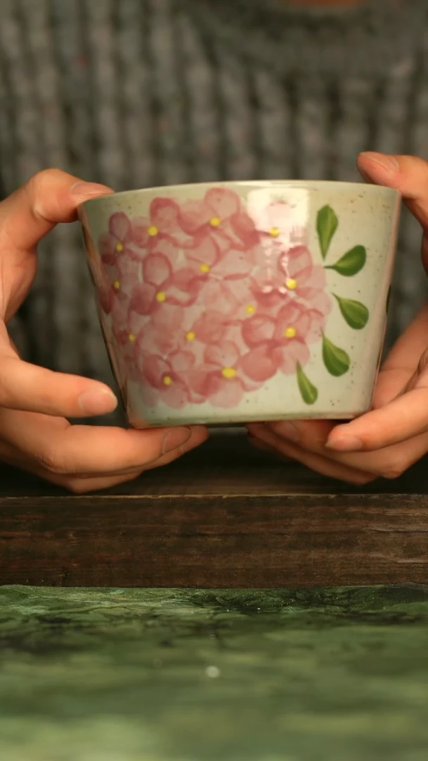 陶瓷青诗集手工手绘瓷器