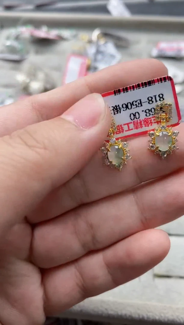 【闪购商品】翡翠戒指银S925镶嵌555555---7