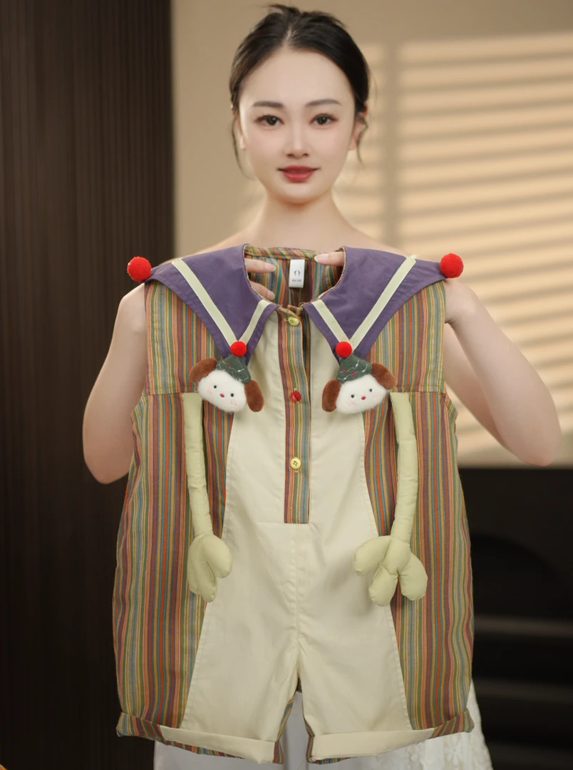 现货【魔法师】2025夏季新款男女儿童无袖连体渔夫裤子29315