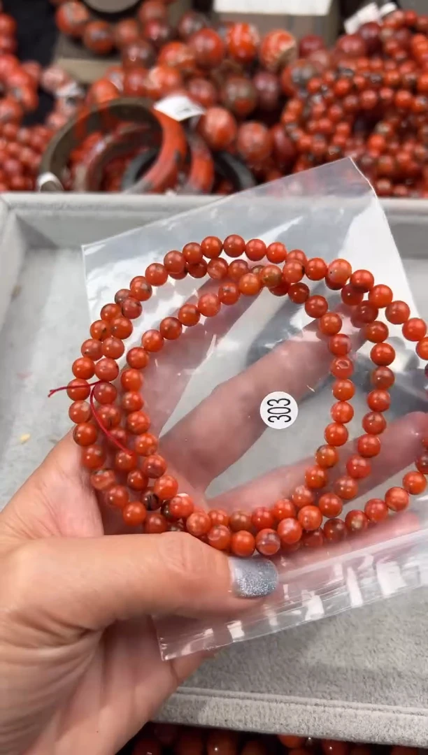 未镶嵌手串南红玛瑙6+