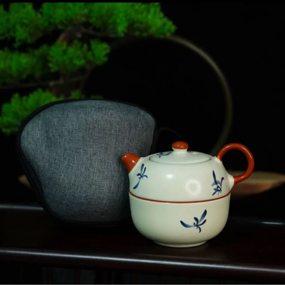 黄汝兰花单人泡1562一人饮陶瓷中式
