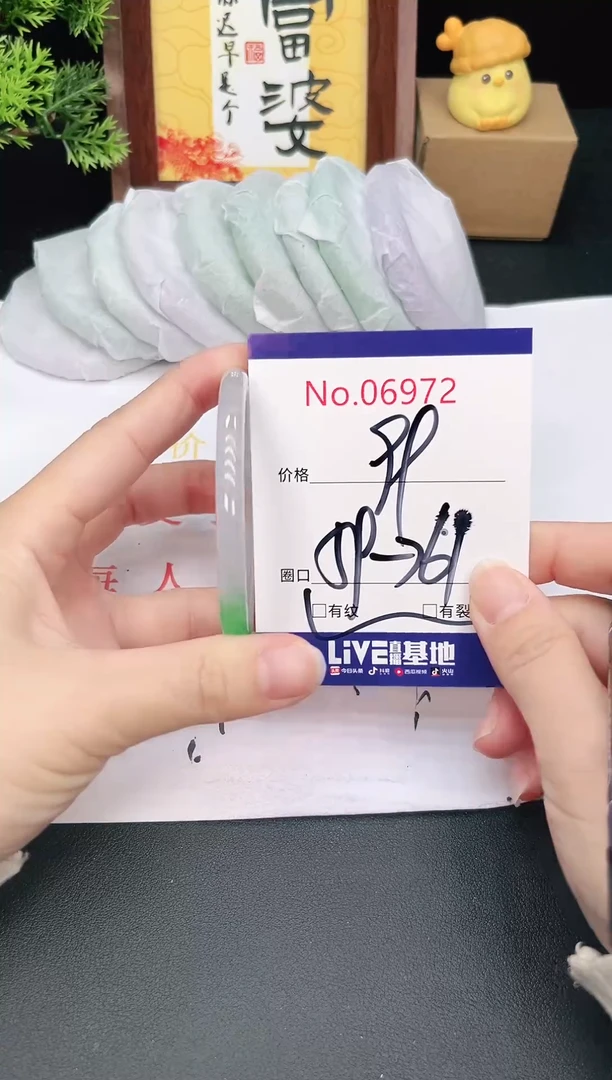 未镶嵌手镯翡翠6972