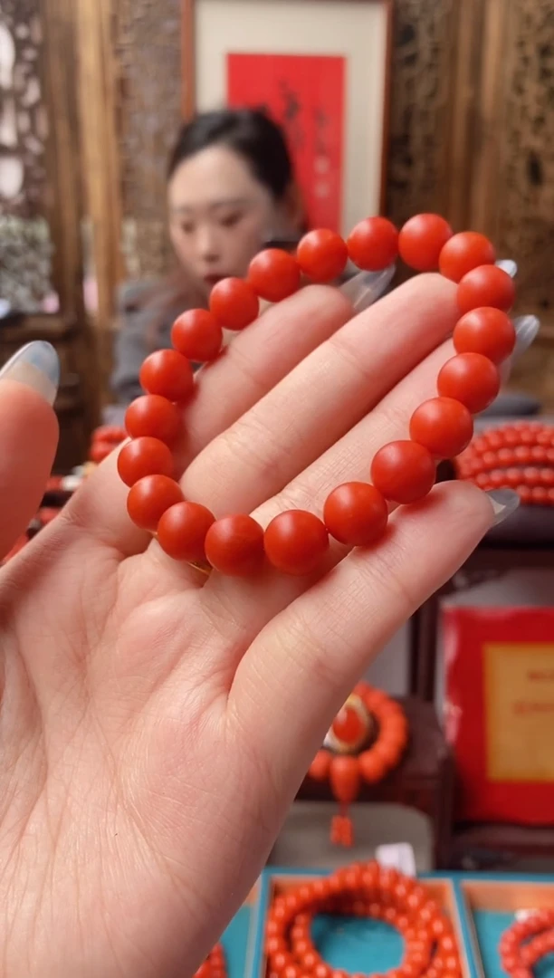 未镶嵌手链南红玛瑙用****8（货头）收藏级保山南红单圈10+mm
