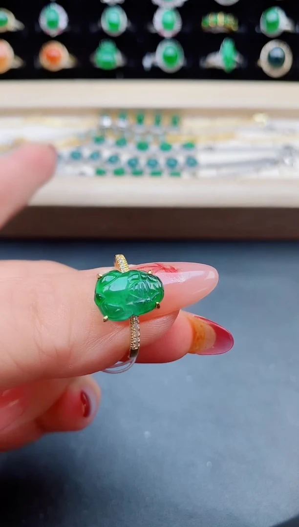 【闪购商品】翡翠戒指银S925镶嵌321321