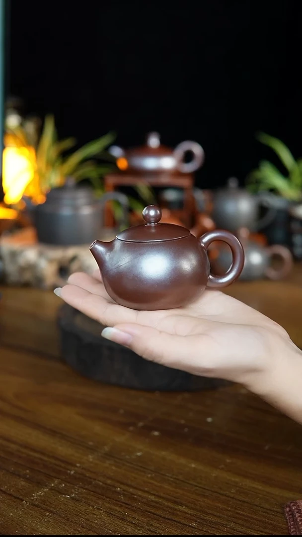 蛟龙坭兴陶手工茶壶