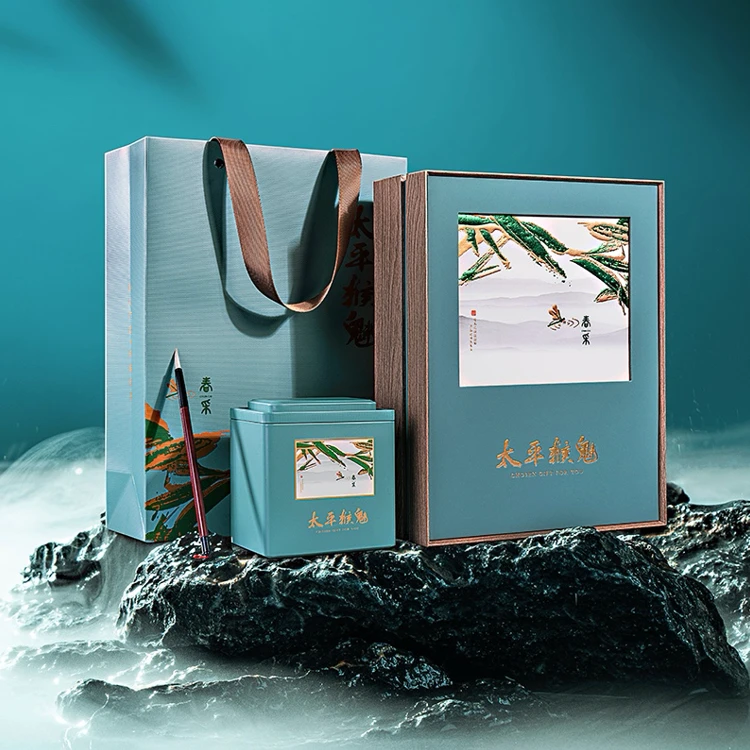 2025新茶黄山原产地绿茶手工捏尖特级太平猴魁礼盒装250g/500g