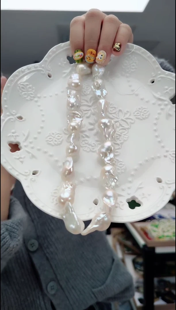 颈饰合金淡水珍珠0423珍珠巴洛克项链（微瑕）