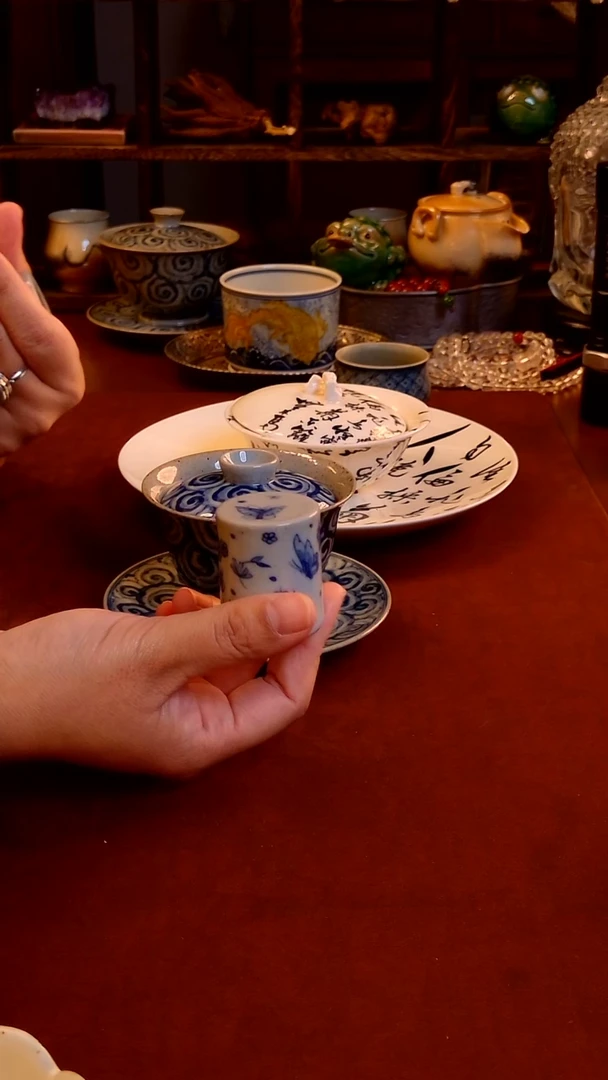 【手工手绘蝴蝶盖置】