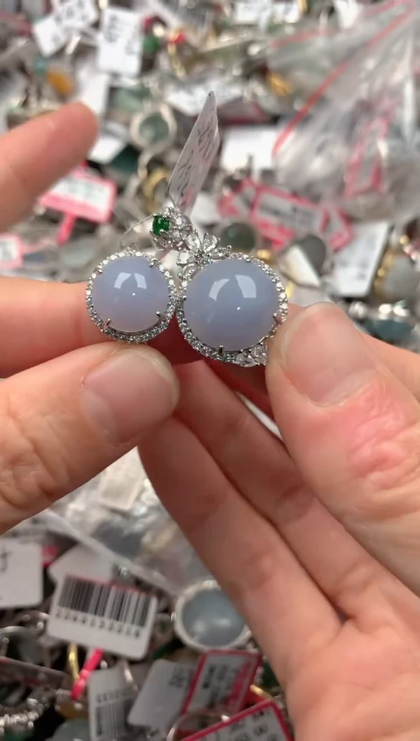 银S925镶嵌戒指翡翠444   5