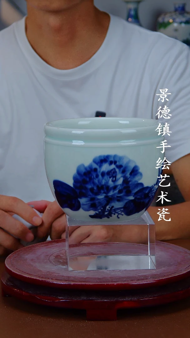 摆件景德镇手工手绘陶瓷摆件15