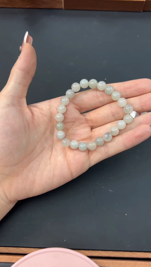 【闪购商品】和田玉手串未镶嵌若羌微色差卡8手串