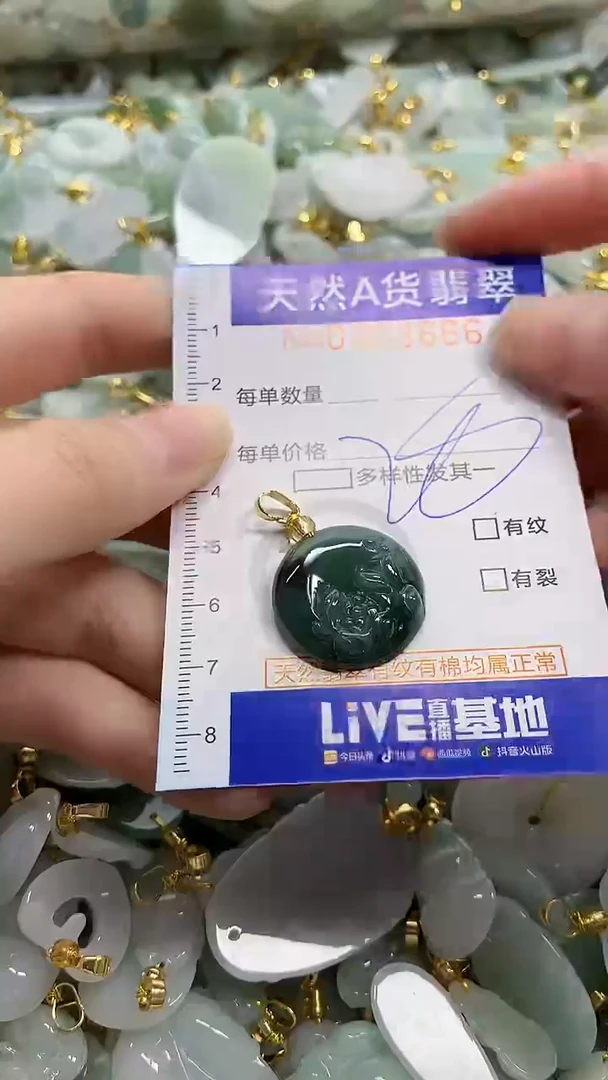 颈饰未镶嵌翡翠天然A货翡翠