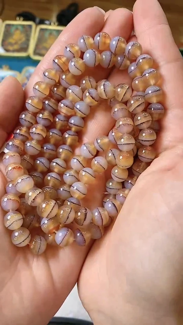 【闪购商品】玛瑙/玉髓颈饰未镶嵌L07274药师多圈b多样性发一