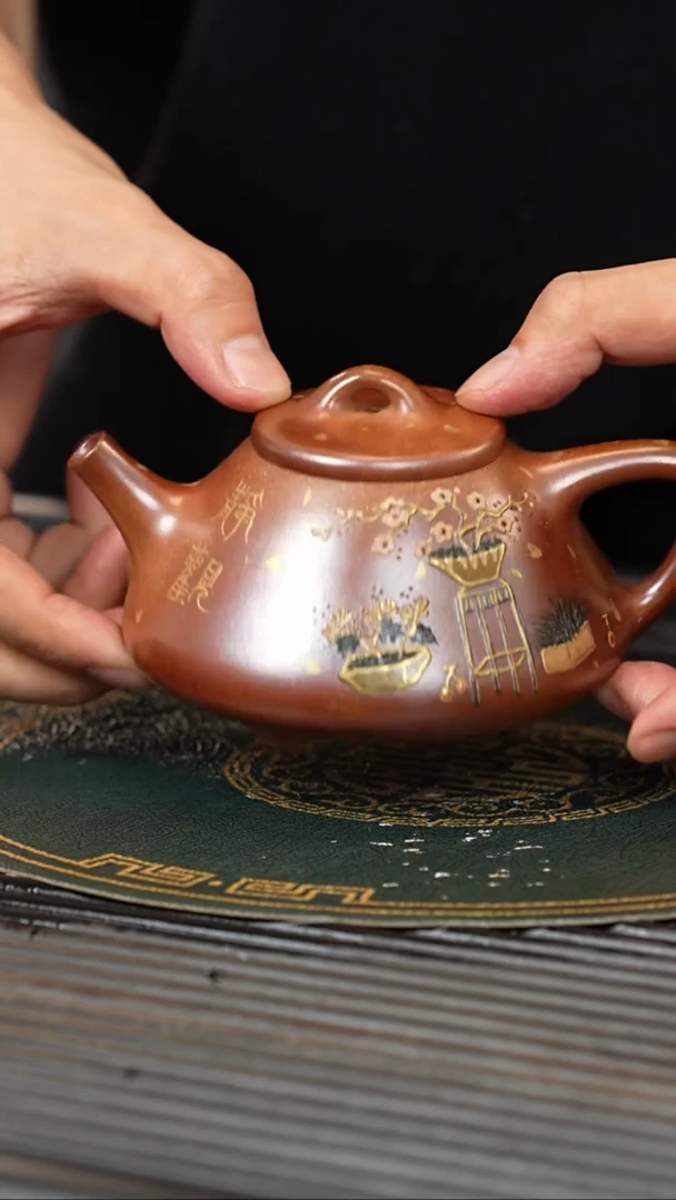 【闪购商品】紫砂茶壶SSH 柴烧 石瓢套组