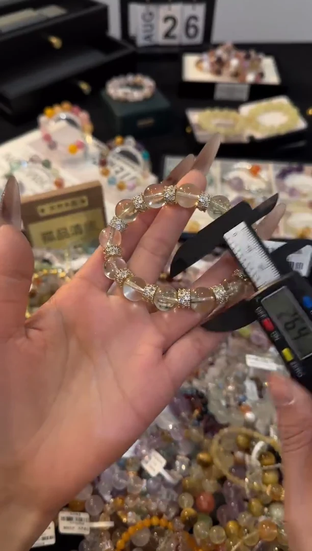 合金手链水晶黄水晶x1211