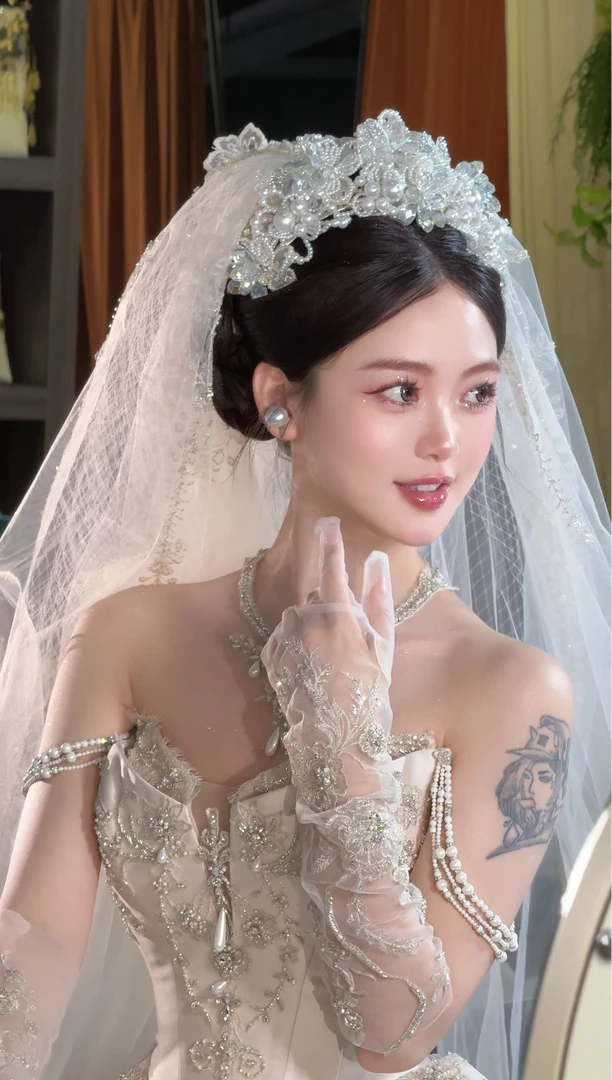 西式婚礼造型皇冠头饰A1967K