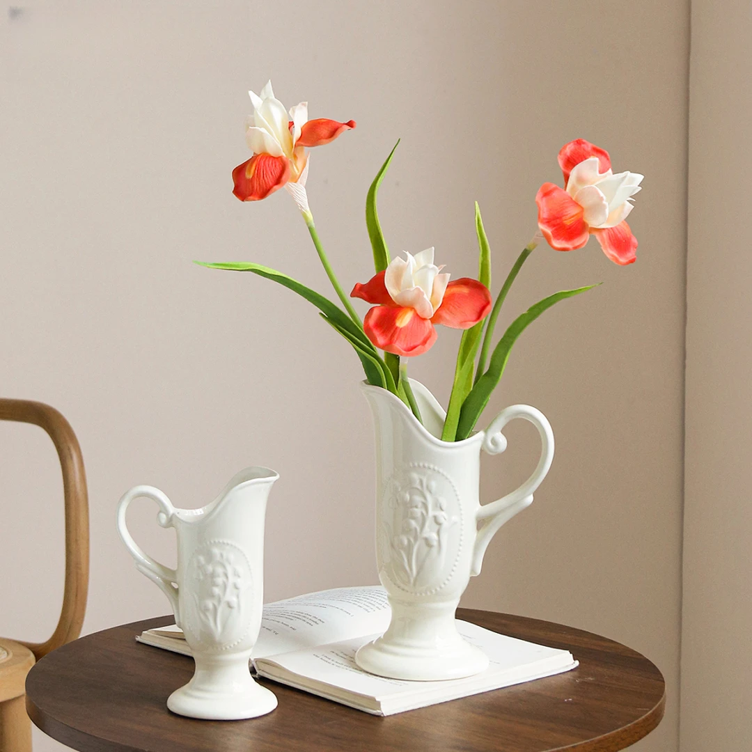 郁金香花束高级感逼真装饰花假花仿真花摆设鸢尾仿生干花桌面摆件