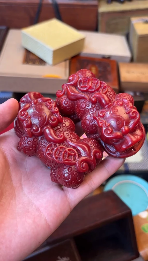 木周总精选专属链接啊啊啊 貔貅一对lxx 不带盒