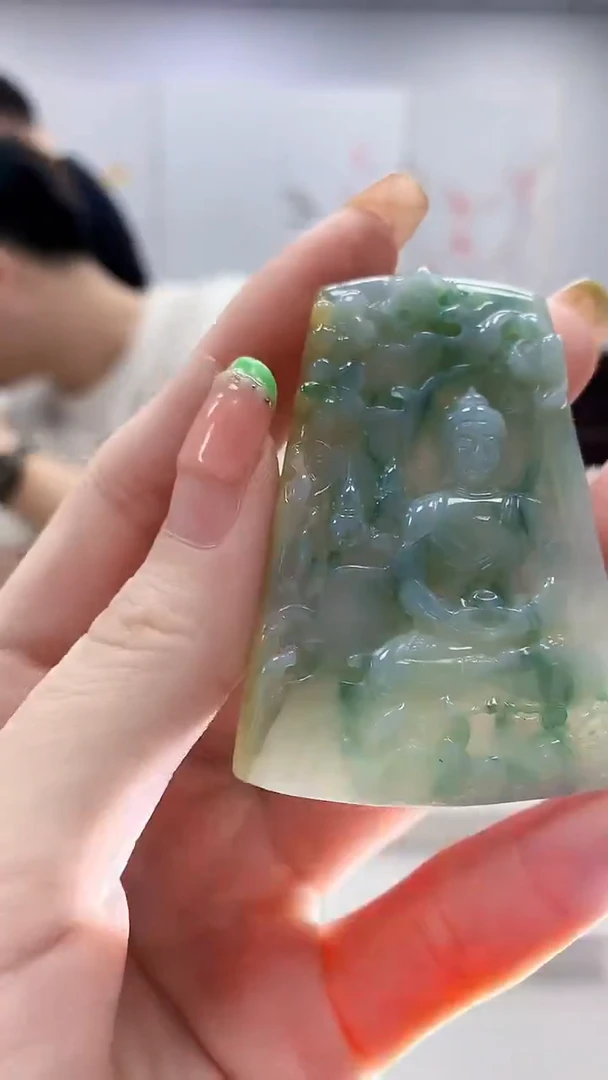 未镶嵌定制翡翠4868ry-毛货挂件180