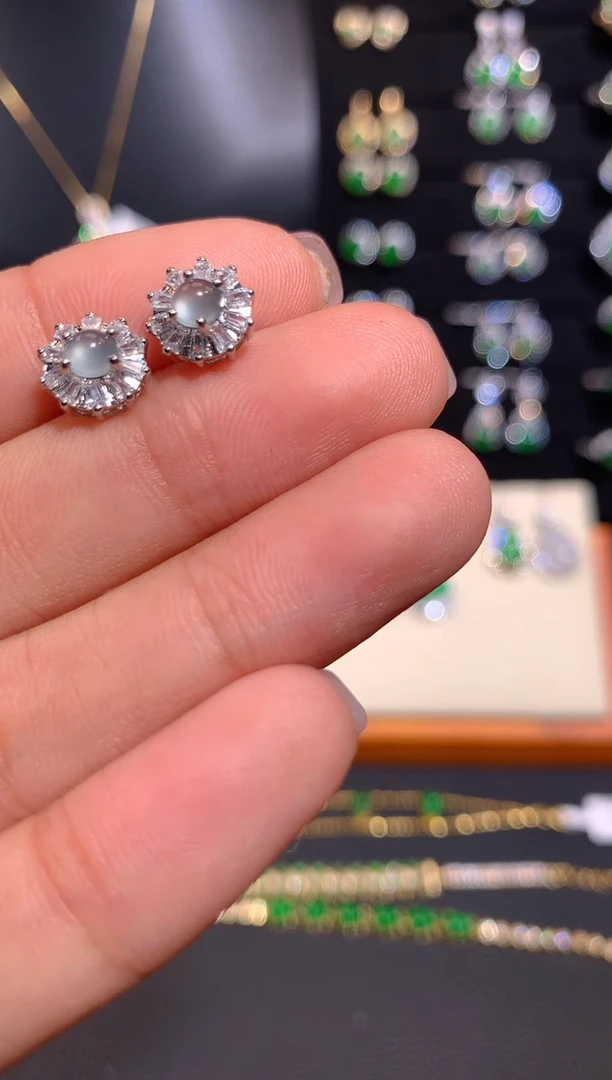 【闪购商品】翡翠耳饰未镶嵌多样性