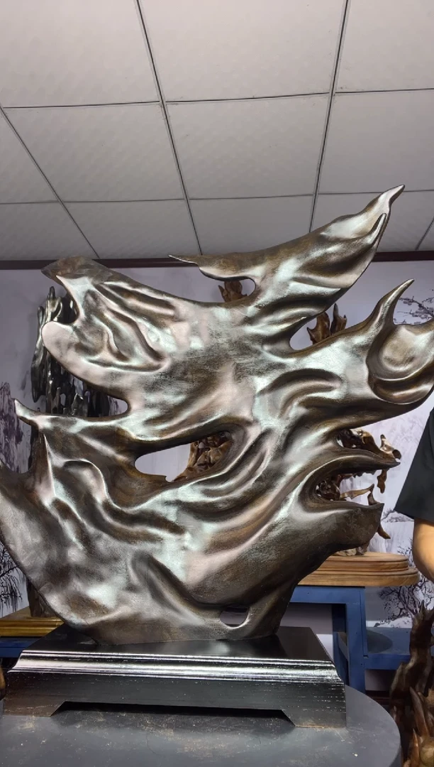 金丝楠木雕款鼓**哥金丝楠木工艺品摆件