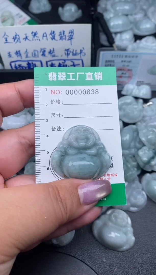 翡翠未镶嵌颈饰缅甸天然A货翡翠0838