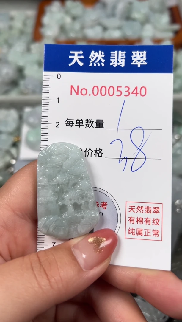 翡翠未镶嵌吊坠(不含链)5340