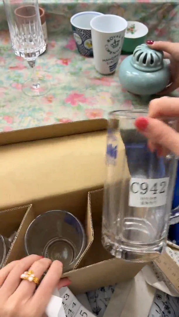 水晶玻璃杯套款一**呀       C942*